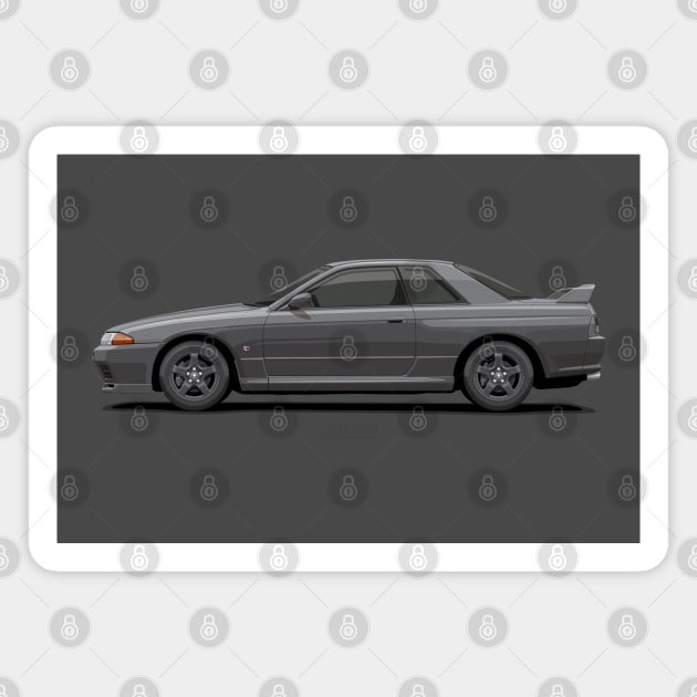 SKYLINE GTR R32 Grey Magnet by ARVwerks